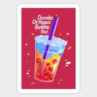 Dumbo octopus bubble tea Sticker